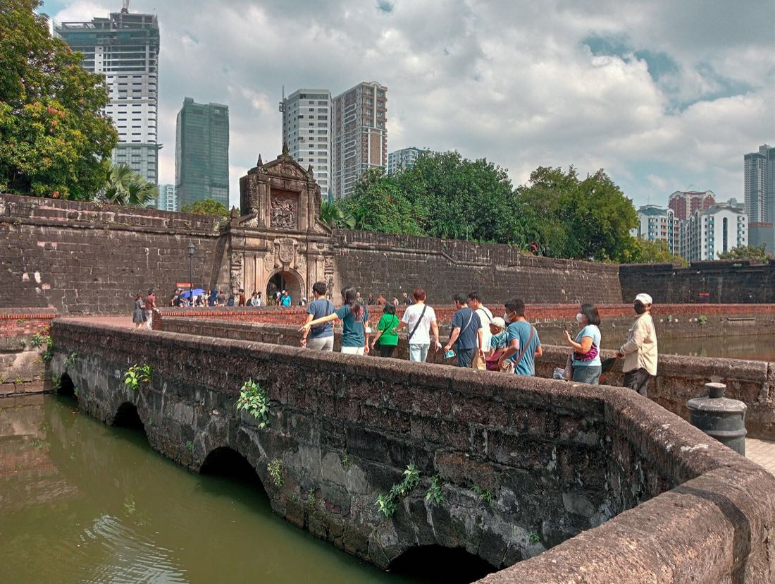 Fort Santiago and its moat in Intramuros, Manila