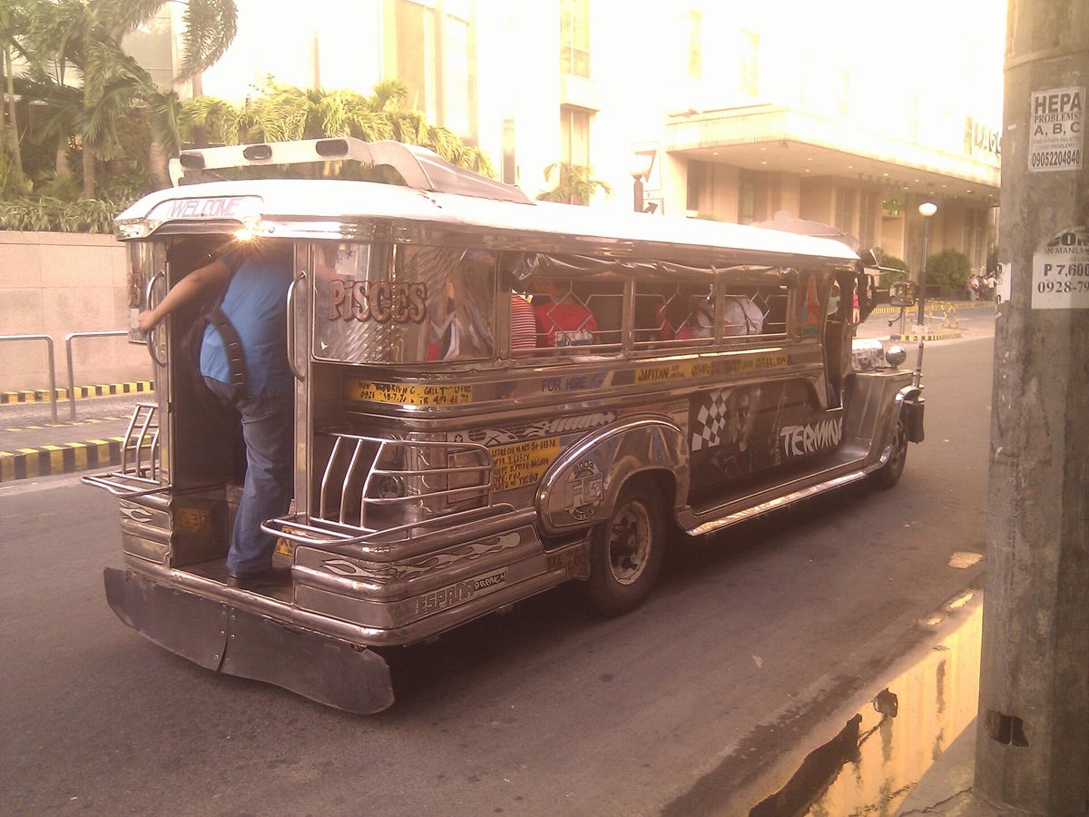 A jeepney on a Metro Manila street
