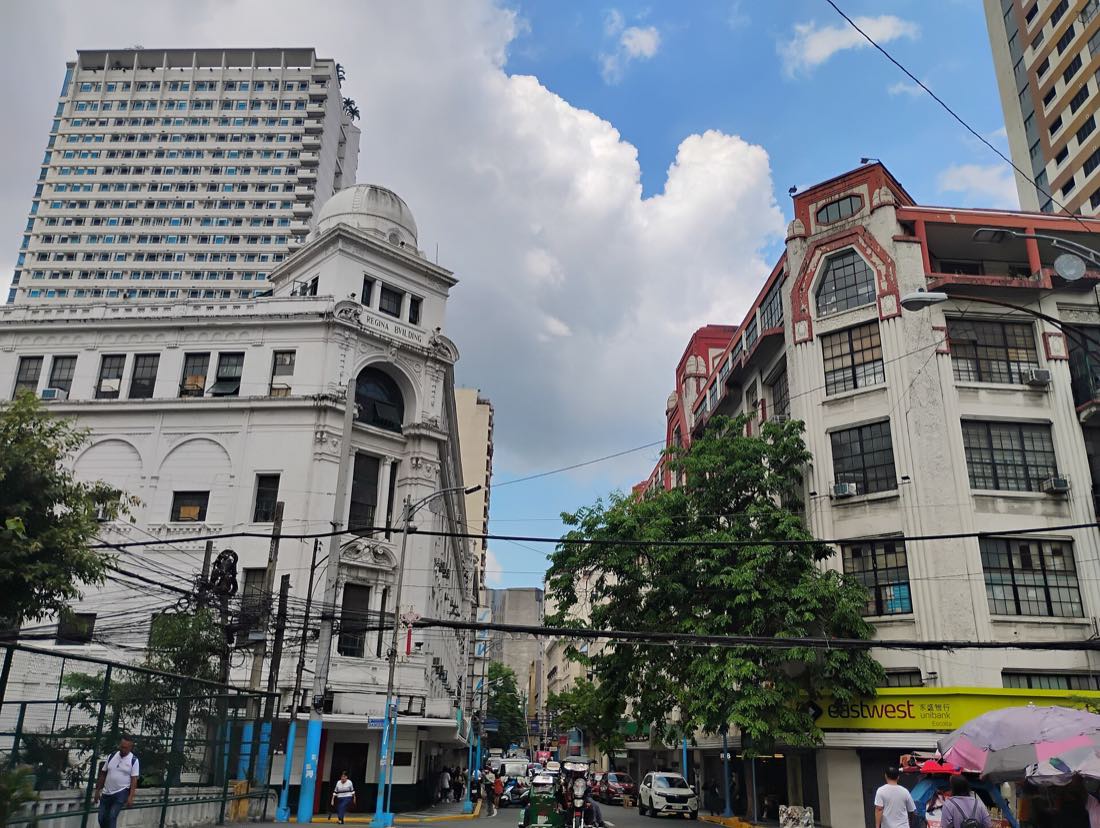 Escolta Street in Binondo, Manila, by day